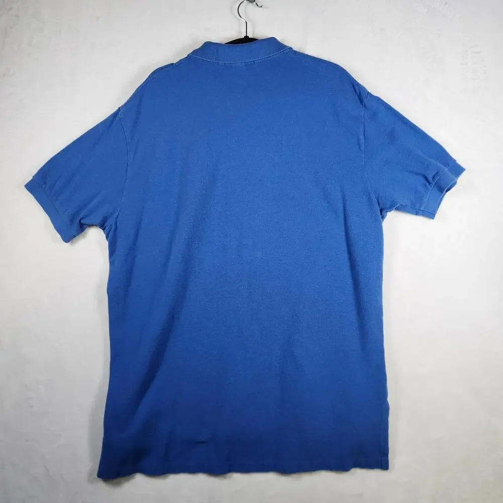 Polo Ralph Lauren Blue Short Sleeve Polo Shirt Size XL‎ Yellow Pony